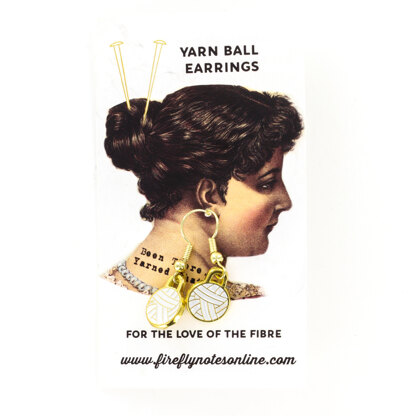Firefly Notes Yarn Ball Earrings