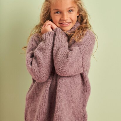 Mini Whitehall Sweater in Rowan Brushed Fleece PDF