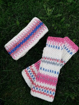 Brioche Headband & Mitts