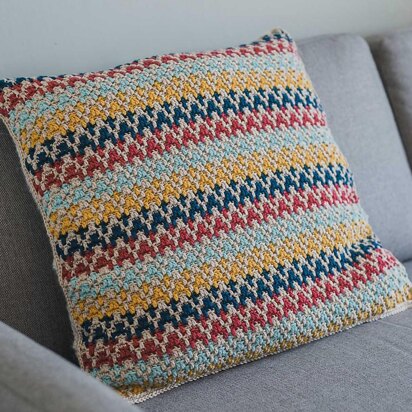 Mosaic Crochet Pillow