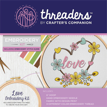 Crafter's Companion Love Embroidery Kit