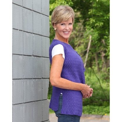 480 Proclus Vest - Top Crochet Pattern for Women in Valley Yarns Goshen