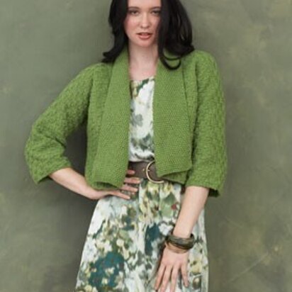 Kimono Sleeve Cardigan in Bernat Super Value - knitting pattern