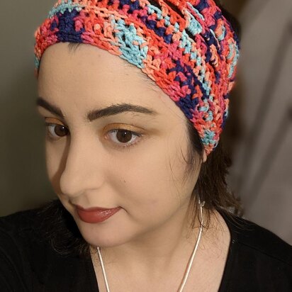 Granny shell headband