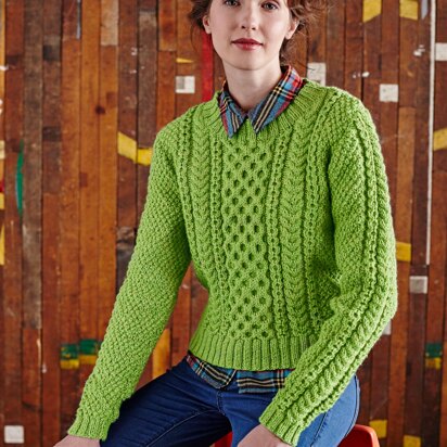 Gelato Sweater in Rowan Pure Wool Worsted - Downloadable PDF