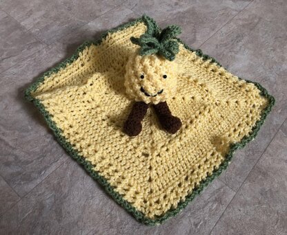 Pineapple Stuffy Lovey Blanket