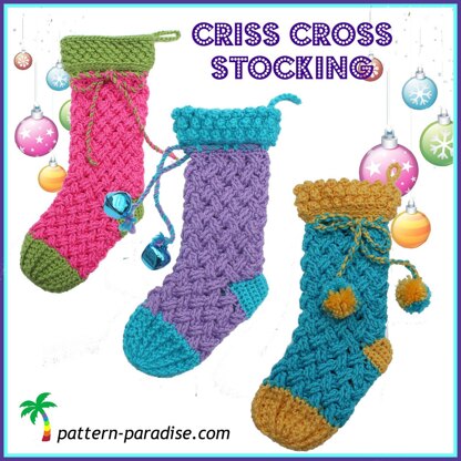 Criss Cross Stocking PDF14-152