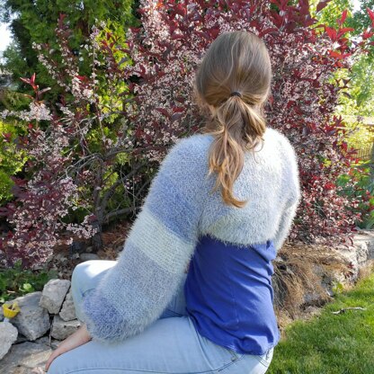 Blueberry Puff Shrug Knitting Pattern