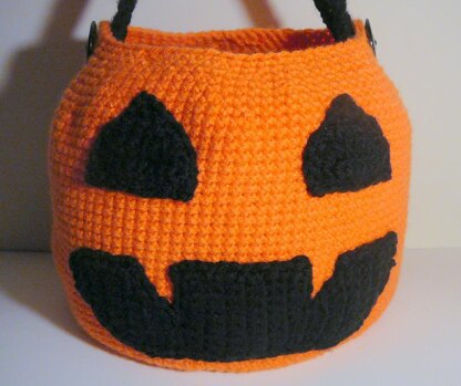 Jack-O-Lantern Trick Or Treat Basket