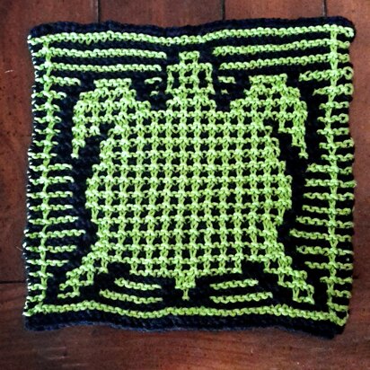 Turtle Hot Pad - knitting pattern