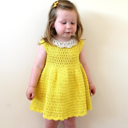 PDF17 Crochet Collar Dress