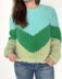 Chevron Raglan Pullover