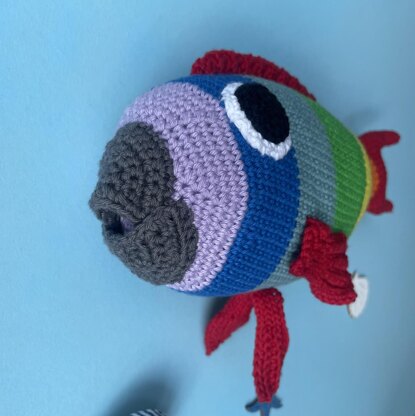 Parrotfish amigurumi