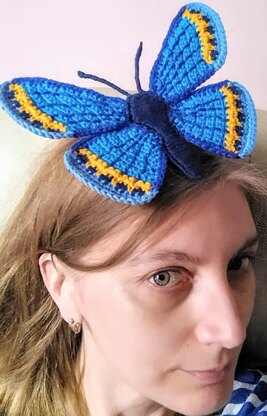 Crochet Karner Blue Butterfly