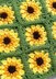 Sunflower Granny Square Tote Bag