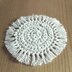 Boho crochet coaster with fringes