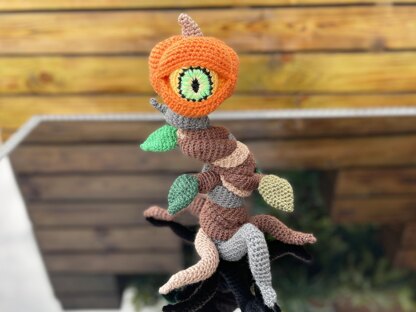 Pumpkin Tree Crochet pattern Halloween pumpkin Crochet one-eyed pumpkin Halloween creepy decorations