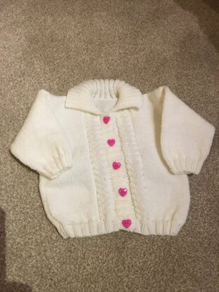 Baby cardigan 4 ply