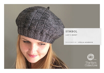 "Symbol Beret by Stella Ackroyd" - Beret Knitting Pattern For Women in The Yarn Collective