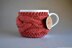 Knit Cup Cozy, Cabled Cup Cozy, Cabled Coffee Cozy, Coffee Sleeve