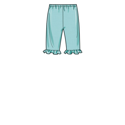 Simplicity Babies' Tee-Shirts, Jacket, Pants and Hat S9616 - Paper Pattern, Size XS-S-M-L-XL