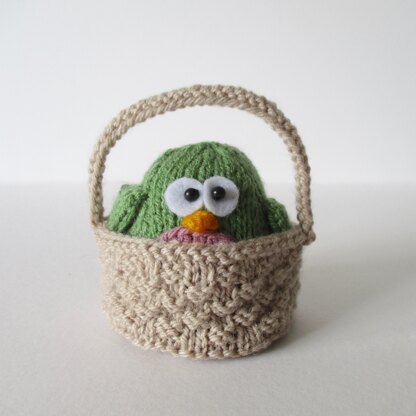 Chirpy Bird in a Basket