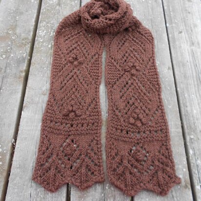 Chocolate Lace Scarf