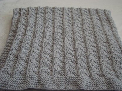 Gray Fog Baby Blanket.