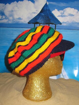 Trenchtown Peak Rasta Tam Hat