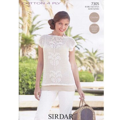 Top in Sirdar Cotton 4 Ply - 7305