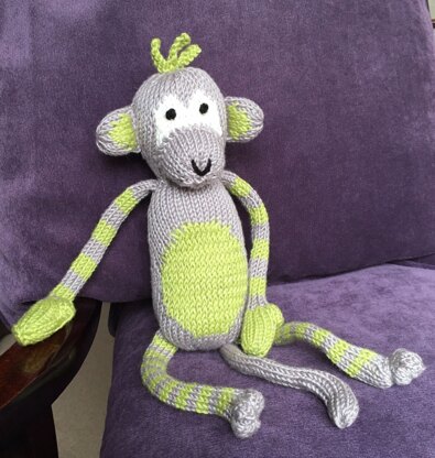 Noahs Ark - The Citrus Monkeys in Sirdar Snuggly Baby Bamboo DK