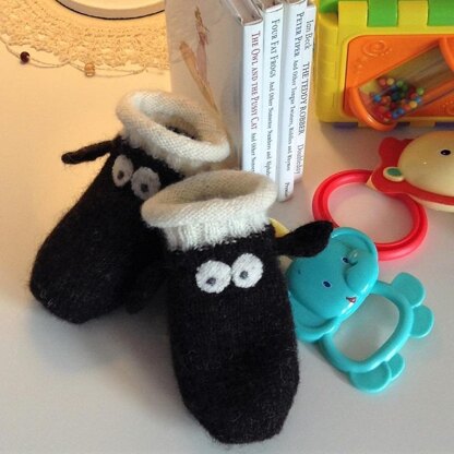 Wee Blackface Sheep Booties