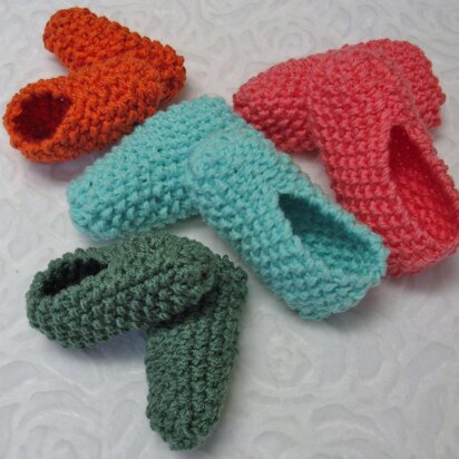 33-Seed Stitch Slippers