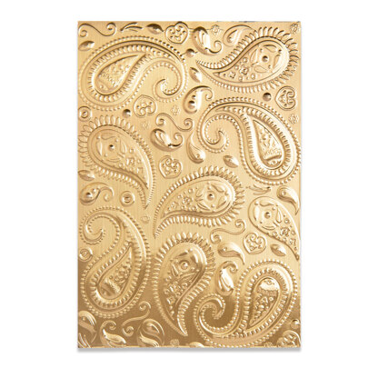 Sizzix 3-D Textured Impressions Embossing Folder - Paisley by Georgie Evans
