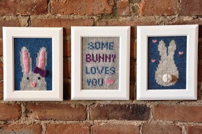 Some Bunny Loves You Knitted Wall Art
