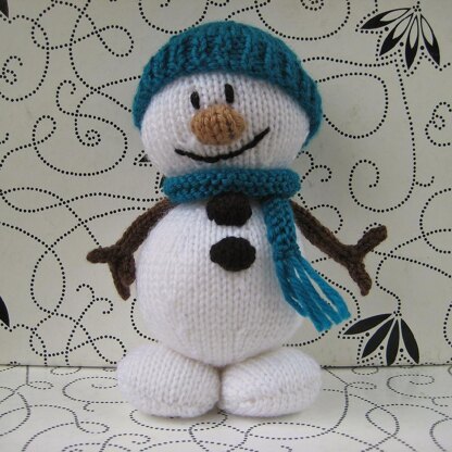 Mr Snowman Christmas knitting pattern