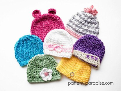 7 Newborn Girly Hats