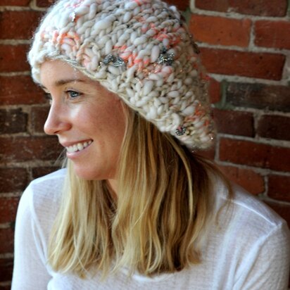Slouchy Beret in Knit Collage Gypsy Garden
