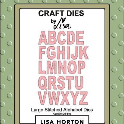 Lisa Horton Large Stitched Alphabet Die Set