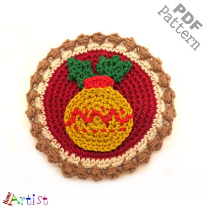 Christmas ball Button crochet