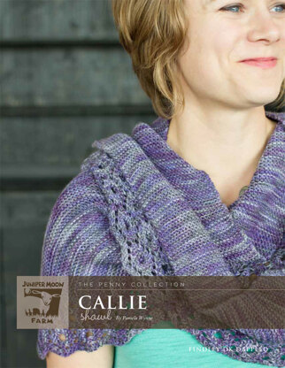 Callie Shawl in Juniper Moon Farm Findley DK Dappled - Downloadable PDF