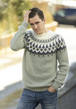 Gisken Sweater in Viking Of Norway - UK-2316-2 - Downloadable PDF