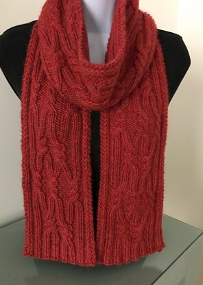 Cardiff Cable Rib Scarf and Cowl