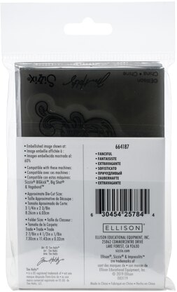 Sizzix 3D Impresslits Embossing Folder By Tim Holtz - Fanciful | LoveCrafts