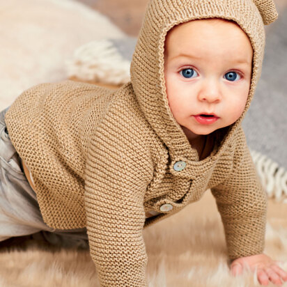 Babies Hooded Jackets in Rico Baby Classic DK - 466