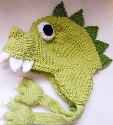 Dinosaur Dragon Hat knit