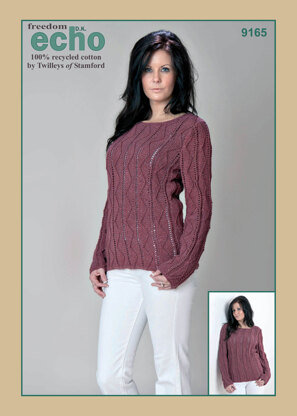 Textured Sweater in Twilleys Freedom Echo DK - 9165
