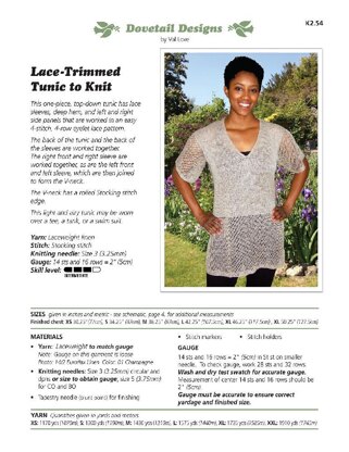 Lace-Trimmed Tunic to Knit