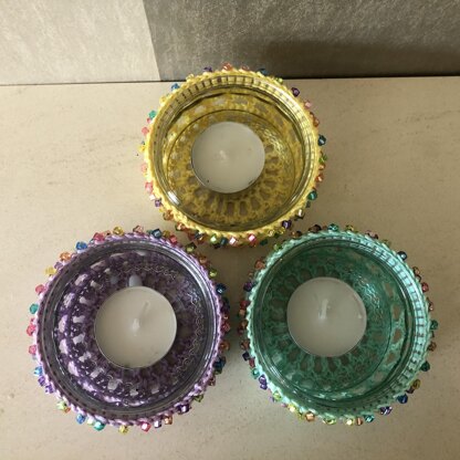 Beaded Tealight Holder