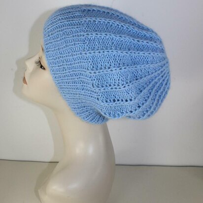 Fluffy Fishermans Rib Slouch Hat